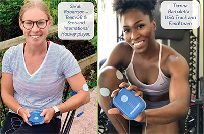 Athletes using Biowave