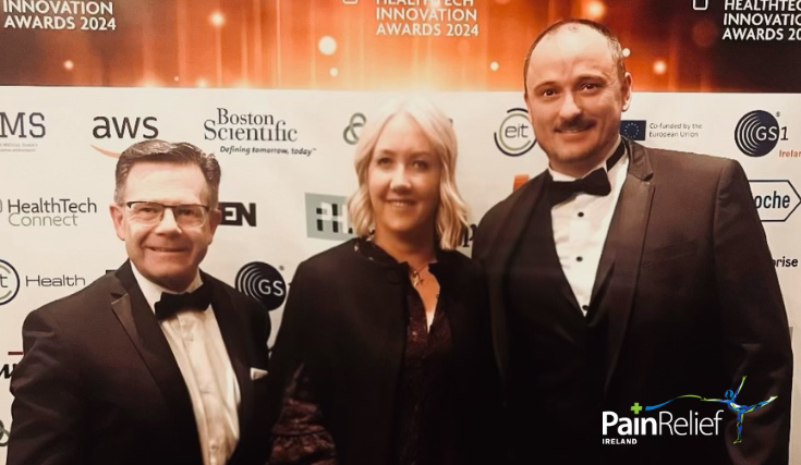Dominic Hegarty, Niamh McLoughlin (Irish Business Manager Neuromodulation Medtronic Ireland) and Ronan Hurley (Enterprise Strategic Manager Medtronic UK & Ireland).
